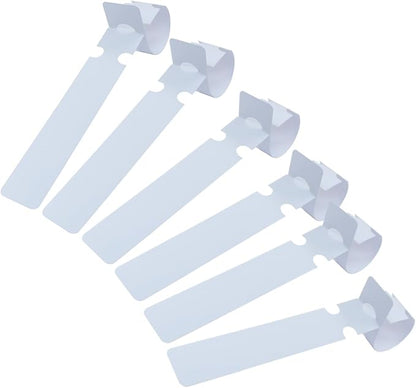 120 PCS Adjustable Plastic Plant Tree Tags - Waterproof Wrap Around Labels, Reusable Garden Markers(White)