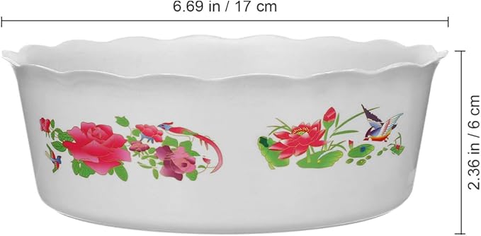 6pcs Hydroponic Planter Lotus Flower Pot 6.7 Inch Water Lily Narcissus Planting Bowls Plastic Flower Pot Plant Container Fish Bowl Plant Succulent Holder Pot