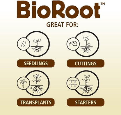 General Organics BioRoot 0-1-1 Root & Plant Food – Liquid Formula for Seedlings, Cuttings, Transplants & Container Gardens – Supports Strong Root Growth, 1 Quart