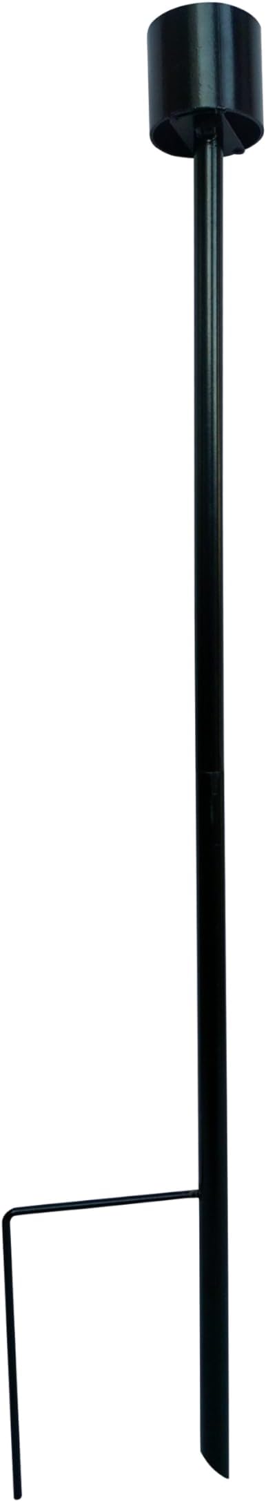 Alpine Corporation 31" Tall Outdoor Metal Gazing Globe Display Stand, Black