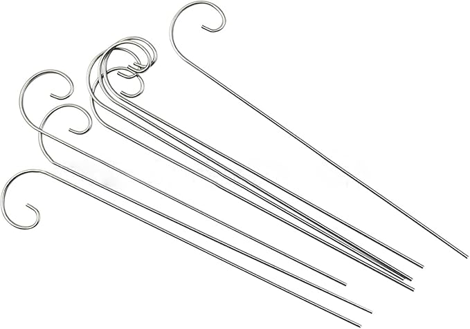 30 Pack Plant Label Hooks Garden Markers Stake Plant Sign Hook Plant Tag Holder Rustproof Deformed for Outdoor Raised Beds Potted Hanging Ornaments or String Lights 20cm