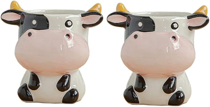 Gaolinci Mini Cute Ceramic Animal Flower Pot Succulent Plant Pot