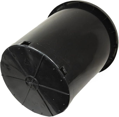 7 Gallon Professional Nursery Pots with Drainage Holes - Heavy Duty Black Plastic Plant Containers for Indoor/Outdoor Growing (20)