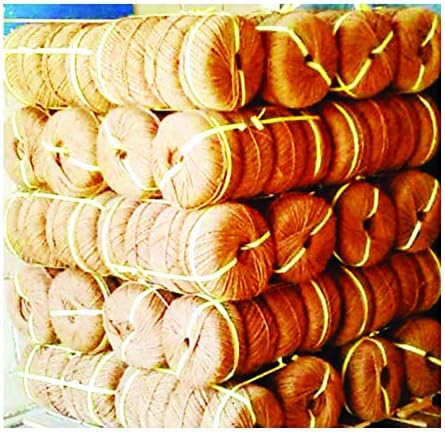 Coconut Fiber Twine Made of 100% Natural Coconut Fiber,Weight per Spool is 7 Lbs,and Length is + 1100 Feet,Thickness 5 mm