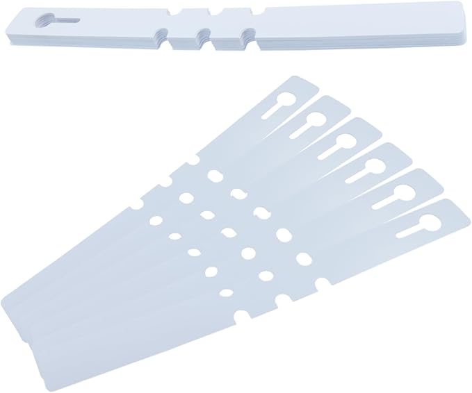 120 PCS Adjustable Plastic Plant Tree Tags - Waterproof Wrap Around Labels, Reusable Garden Markers(White)
