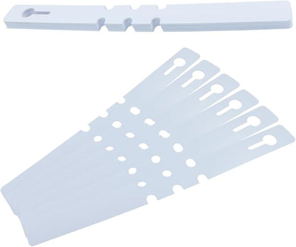120 PCS Adjustable Plastic Plant Tree Tags - Waterproof Wrap Around Labels, Reusable Garden Markers(White)