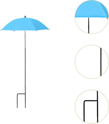 Outdoor Plant Umbrella Plant Protection Umbrella Multipurpose Reusable Sunshades Umbrella for Yard Planters Pot Potted Plants, Blue
