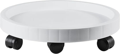 20.5 Inch Planter Caddies Rolling Saucer Caddy with Wheels, Heavy Duty Wheeled Stand for Potted Plant, Round Coaster Roller Base Tray with Casters, Flower Pot Dolly Holder for Indoor Outdoor