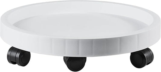 20.5 Inch Planter Caddies Rolling Saucer Caddy with Wheels, Heavy Duty Wheeled Stand for Potted Plant, Round Coaster Roller Base Tray with Casters, Flower Pot Dolly Holder for Indoor Outdoor