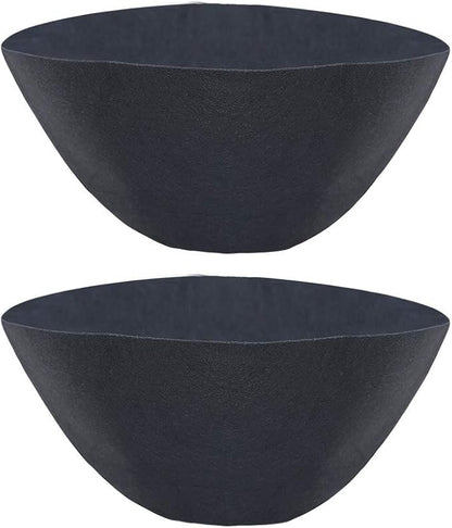 nongcunren Non-Woven Fabric Plant Grow Bags Replacement 16 inch 2 Pack Coco Liner Window Basket,Trough Shaped Wall and Deck Mount Planters,Round Hanging Basket (2Pack, 16IN)