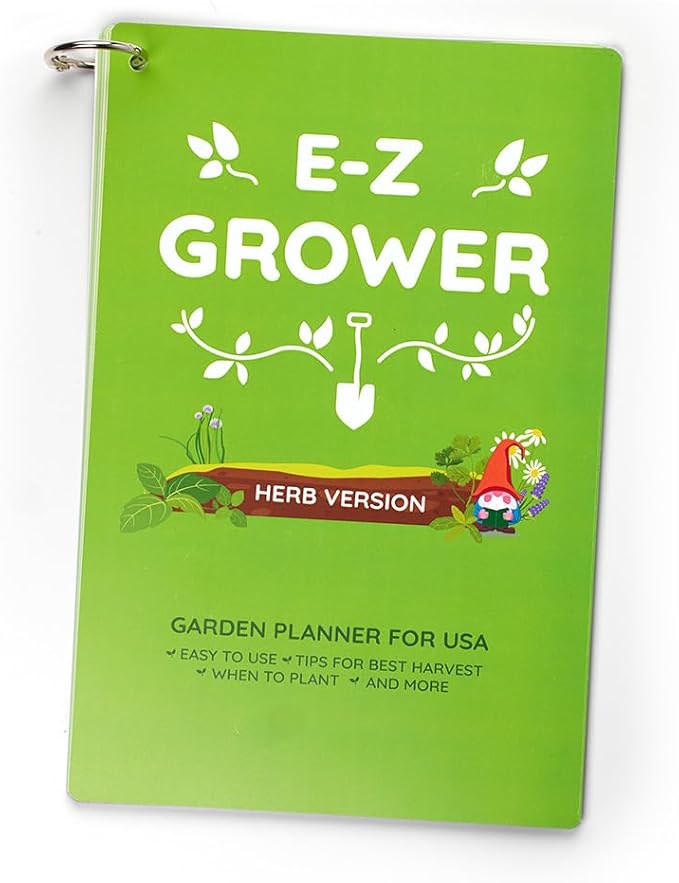 EZ Grower Garden Planner | Tips & Tricks | Gardening Zones for USA | Perfect for Beginners | Made in USA (Herb Edition)