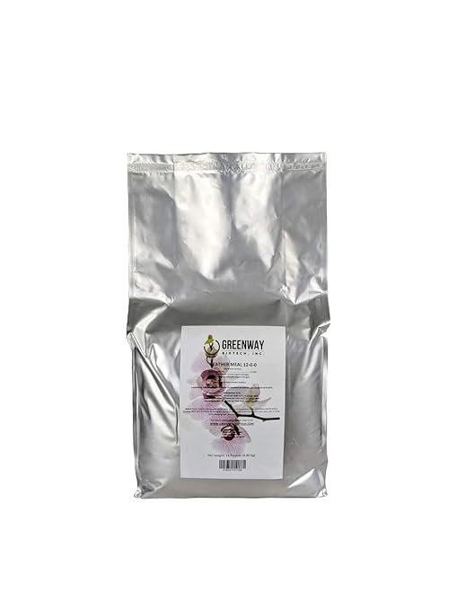 Greenway Biotech, Inc. Organic Feather Meal Fertilizer 12-0-0 Includes 12% Nitrogen Fertilizer for Compost- Free from Heavy Metals & Ideal for Flowers, Fruits, Vegetables, and Plants (15 Pounds)