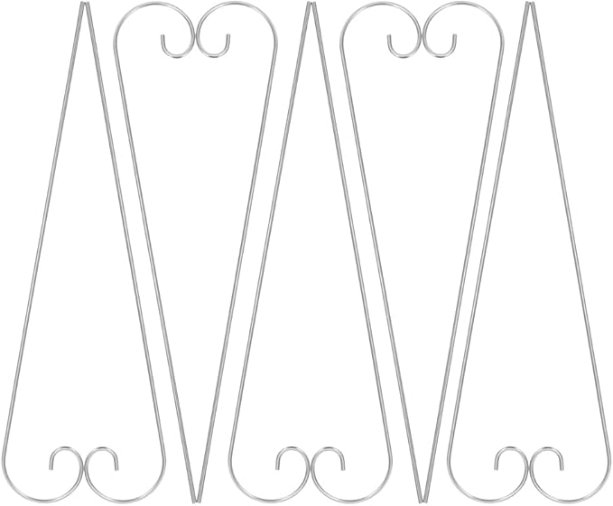 VICASKY 20 Pack Shepherd Hooks for Garden - 8" & 12" Dual Height Set (200mm & 300mm), Metal Plant Hanger Stakes for Outdoor Hanging Baskets, Bird Feeders, Solar Lights, Lanterns & Wedding Decor