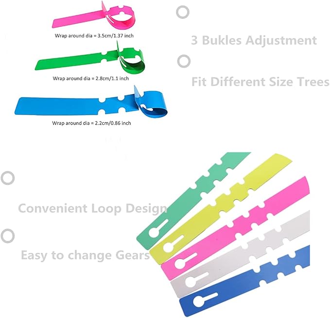 600 PCS Plastic Plant Tree Tags, 6 Color Plant Hanging Labels Outdoor Tags Wrap Around Plant Tree Markers, Hanging Adjustable Nursery Garden Labels and Waterproof Reusable Plant Tags Markers