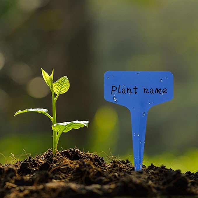 Plant Labels,200pcs Plant Tags,Blue Plant Markers,Gardening Supplies,Garden Labels Outdoor Waterproof,Garden Markers,Plastic Plant Labels for Seedlings,Garden Accessories for Outside,Plant Nursery