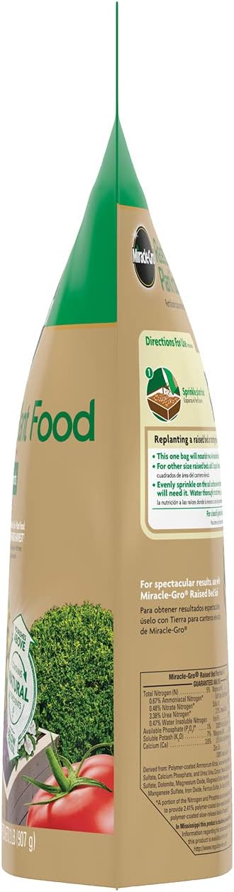 Miracle-Gro Raised Bed Plant Food, 2-Pound (Pack of 4)