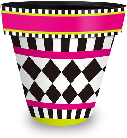 Briarwood Lane Neon Checkerboard Large Planter