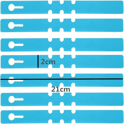 Kecoya 200pcs Plastic Plant Labels, Waterproof Plant Tree Tags and Labels, Wrap Around Plant Label Tags, Adjustbale Hanging Plant Tag and Labels. (Blue)