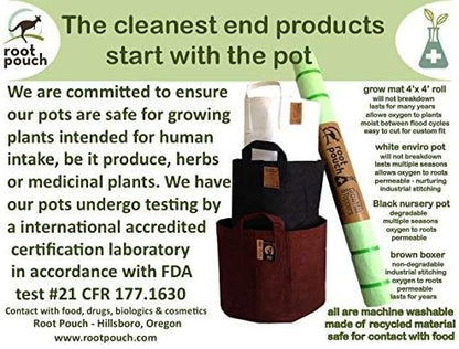 Root Pouch Degradable Pot Bundle of 25, 3 Gallon - 18-24 Month