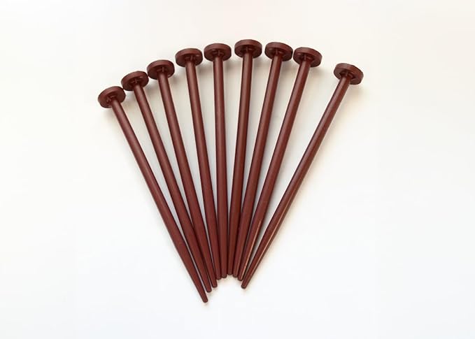 8" Plastic Stake KIT (9-Pack) (Red)