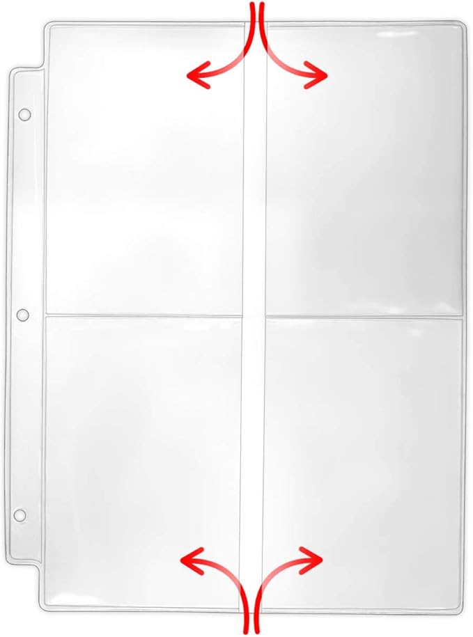 StoreSMART Seed Packet Binder Page - 4 Pockets per Page. 50-Pack. VP201-SEED-50