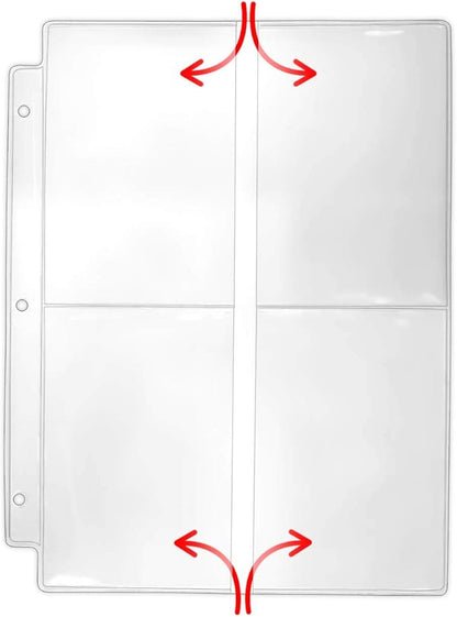 StoreSMART Seed Packet Binder Page - 4 Pockets per Page. 20-Pack. VP201-SEED-20