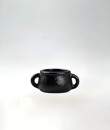 Ceramic Funny Body Plant Pot, Penis Planter,Novelty Peeing Plant Pot with Drainage,Piss Pot, Stylish Planter for Indoor/Outdoor Succulent Plants, Gift for Father Friends and Family, 5.4 inches（Black）