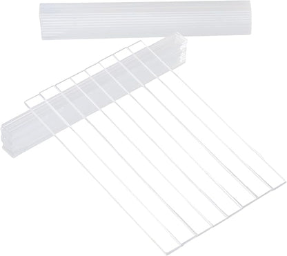 CHGCRAFT 60 Pcs Clear Blank Ground Identifier Tag Double Sided Laminating Plant Identifier Marker Garden Identification Label Ground Identifier Tag Acrylic Plant Marker