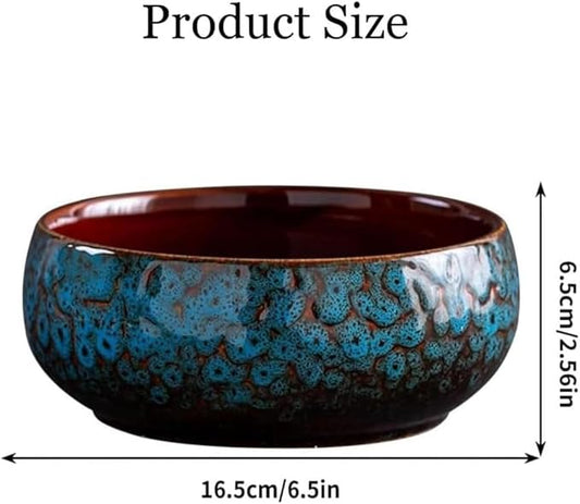 Lotus Bowl Planter for Indoor Water Planting - Hydroponic Container with Lotus Flower Design, Perfect for Growing Lotus Seeds in Water, Decorative Aquatic Plant Bowl for Home, Patio, Zen Garden Decor