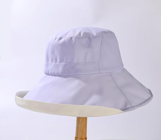 Wide Brim Women Sun Hat Summer Beach Bucket Fishing Hats Metal Wired Edge Packable UV Protection for Hiking Garden Travel