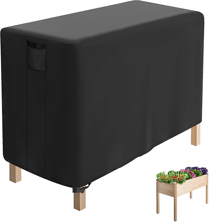 Outdoor Raised Garden Bed Cover for Winter (Only Cover),Waterproof Raised Planter Boxes Stand Covers - 24 x 24 x 30 inch