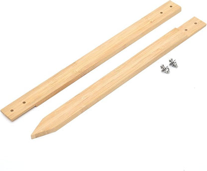 Kichwit Yard Stake for Sign, 27.5"/2.3ft Long Bamboo Stake for Yard Sign, Hardware Included