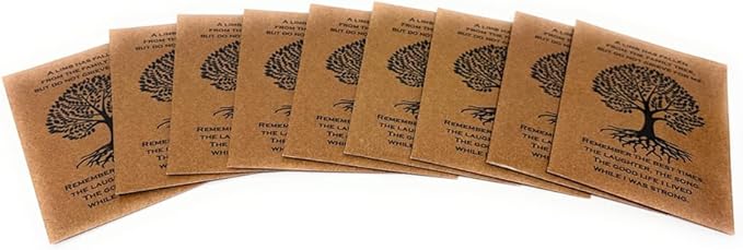 Forget Me Not Seeds - Tree of Life Funeral Favors - 3.25x4.5 inches - Prefilled Seed Packets - Ready to Give - Pack of 20