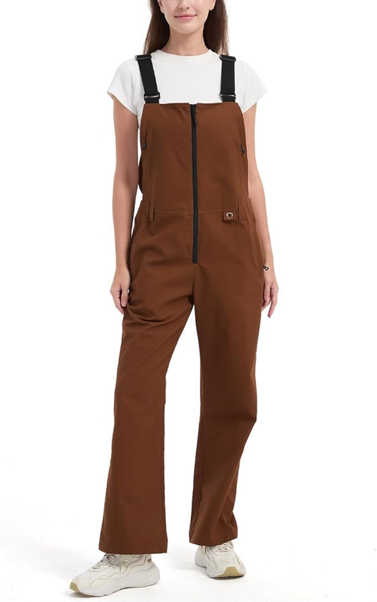 Women's Comfort Fit Tough Flex Canvas Work Bib Overalls