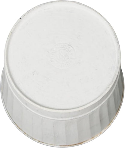 Hosley Pack of 2 White Wash Metal Planters, 5" Diameter x 4.8" High Rustic Farmhouse Buckets for Floral Arrangements, Weddings, Parties, Events & Home Décor