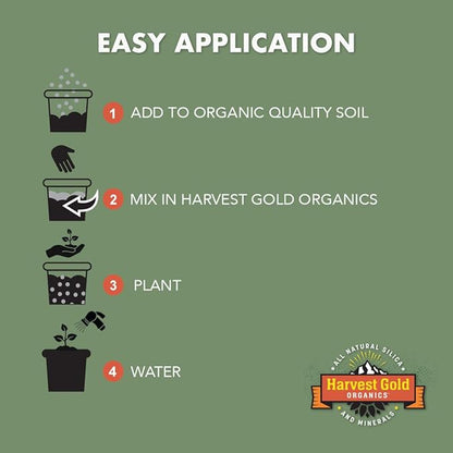 Organic Soil Conditioner, Natural Soil Amendment for Houseplants, Flowers, Lawns, Gardens and Trees, Provides Natural Silica and Micronutrients for Plants (3 Pound Bag)