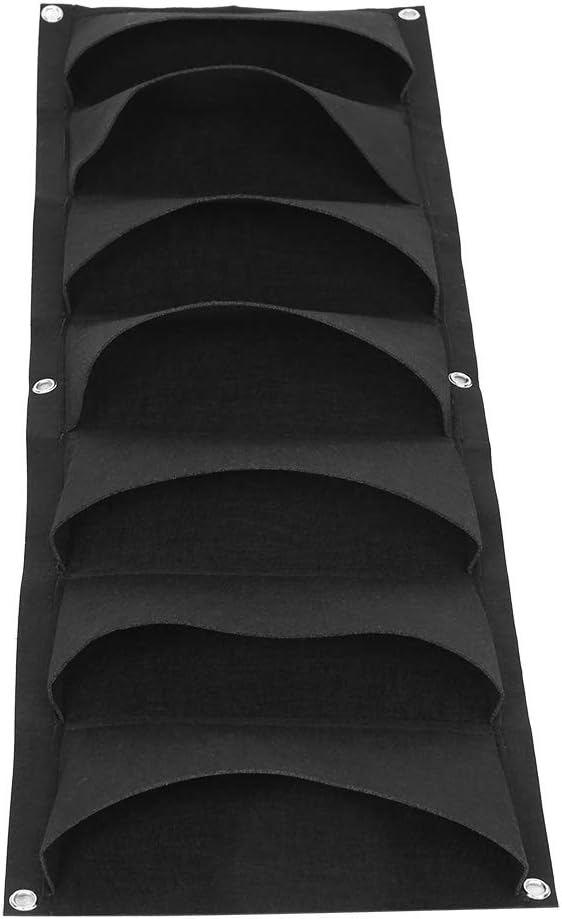 Zerone Vertical Garden Planter, Hanging Grow Bag with 7 Pockets, Wall Mount Plant Container