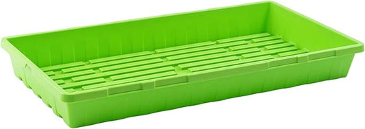 Bootstrap Farmer 1020 Trays, Green Extra Strength No Hole, 10 Pack, Seedling Tray for Growing Microgreens, Wheatgrass Seeds, Hydroponic Germination, Fodder System