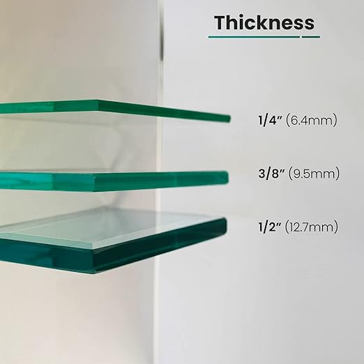 Custom Cut Tempered Glass - 1/2" Clear Rectangle with Bevel Edge - Replacement for Table Tops, Shelves, Windows by Fab Glass and Mirror