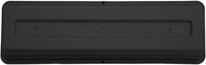 Bloem Dura Cotta 18" Black Resin Rectangle Window Box Planter with Saucer Tray for Indoor and Outdoor Gardening