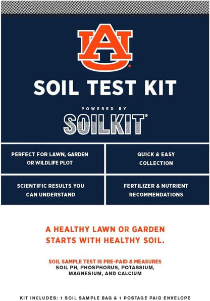 Soil Test Kit Powered by Auburn University | Alabama Resident | Discover Lawn, Garden and Food Plot Needs | Professional Custom Fertilizer Prescription for Your Yard or Garden Needs