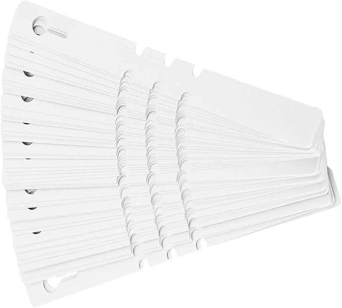 Plant Tags 100 PCS – White PVC Hanging Garden Plant Labels, Wrap Around Nursery Markers for Trees, Flowers & Vegetables