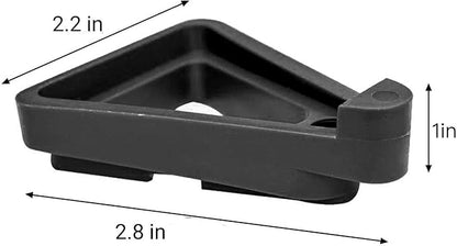 HAKUNA Plant Pot Feet,12pcs Invisible Flower Pot Risers Toes Flower Pot Lifters Supports Potted Plant Stand Rack for Indoor and Outdoor Plant Pots (Black)