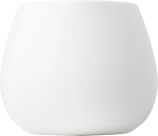 Kate Sleek Matte White Plant Pot Indoor, 5 Inch Pot for Plants, Lightweight, Minimal Style, Tabletop Decorative Garden Pot at Living Room, Work Desk, Ceramic Planter for Indoor Plants, Faux Flower