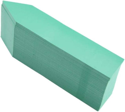100Pcs Plant Labels Reusable Plastic PVC Stakes Tags Nursery Garden Pot Marker for Plants Indentification (4 x 0.8Inch Green)