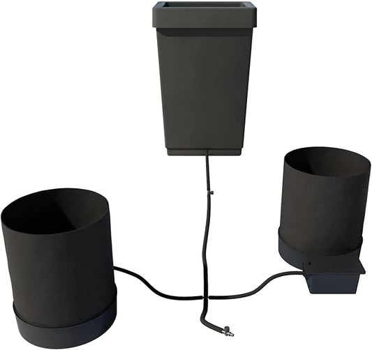 Happy Hydro AutoPot XL Fabric Pot Systems, 1-100 Pots (3gal, 2 Pot with Reservoir)
