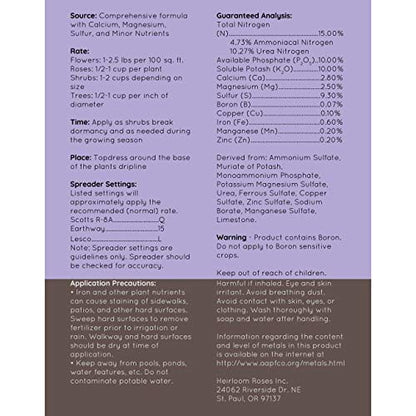 Boost & Bloom Granular Rose and Flower Fertilizer by Heirloom Roses