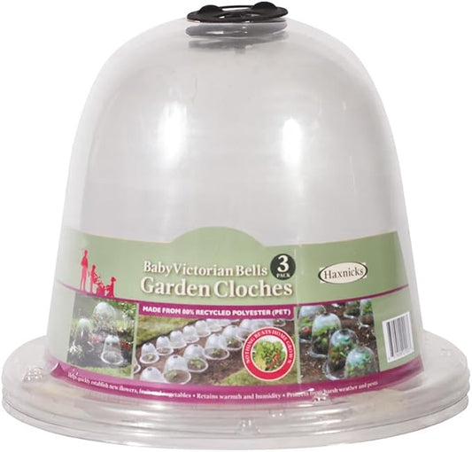 Tierra Garden 50-1110 Haxnicks Victorian Bell Plant Protector, Baby, 3-Pack