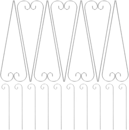 Shepherd Hooks for Outdoor 11.81In Tall Garden Plant Label Hooks Metal Stakes for Hanging Lanterns Signs and Floral Picks