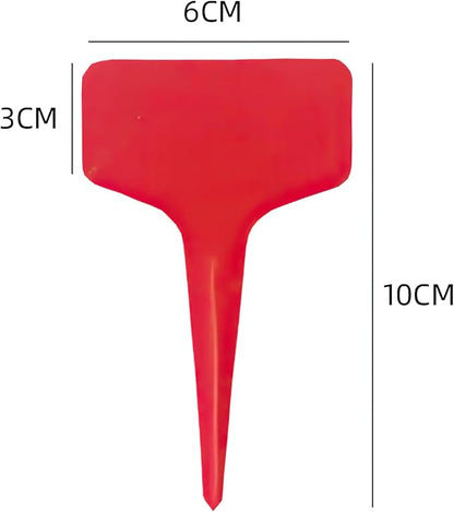 100 Pcs 5.5 x10cm Plastic Plant T-Type Tags Nursery Garden Labels, Garden Plant Markers, Waterproof Garden Signs for Outdoor Garden Plants Garden Potted Plants